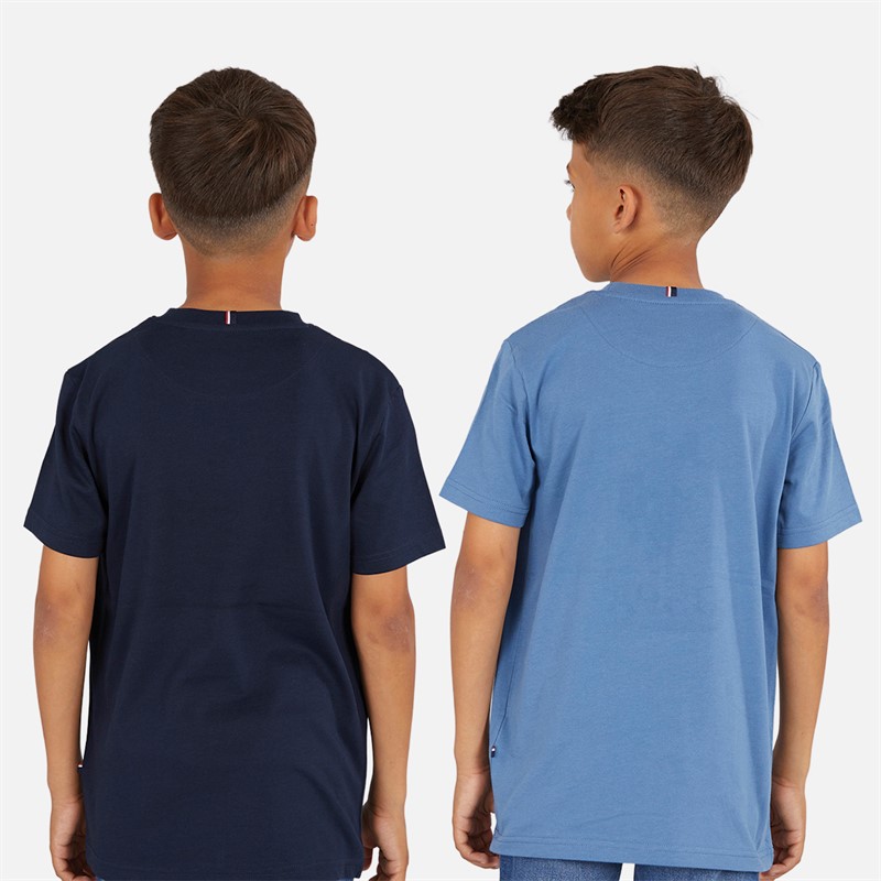 U.S. POLO ASSN. Drengenes T-shirt-sæt med to stykker Mørk Safir Blå