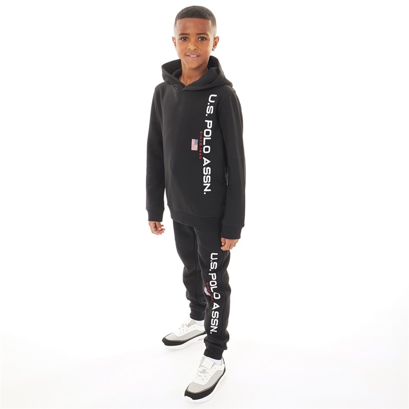 U.S. POLO ASSN. Boys Large Sport OTH Tracksuit Set Black