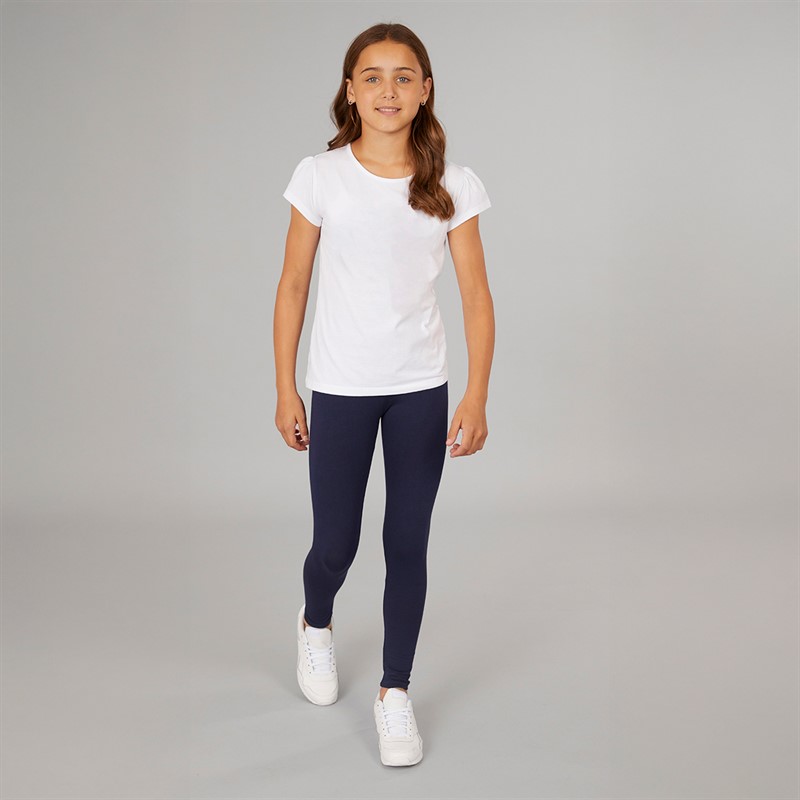 U.S. POLO ASSN. Girls Graphic Leggings Navy Iris