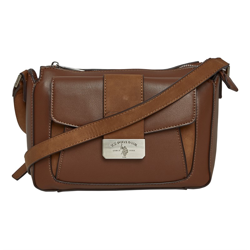 U.S. POLO ASSN. Womens Romantic Crossbody Brown