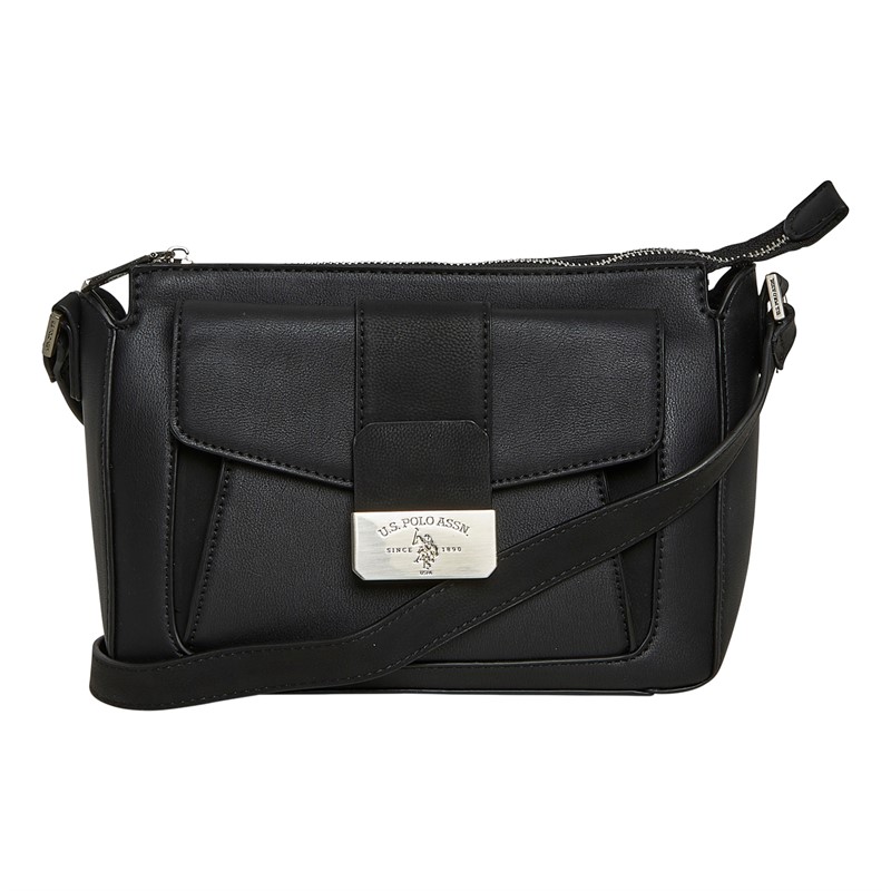 U.S. POLO ASSN. Womens Romantic Crossbody Bag Black