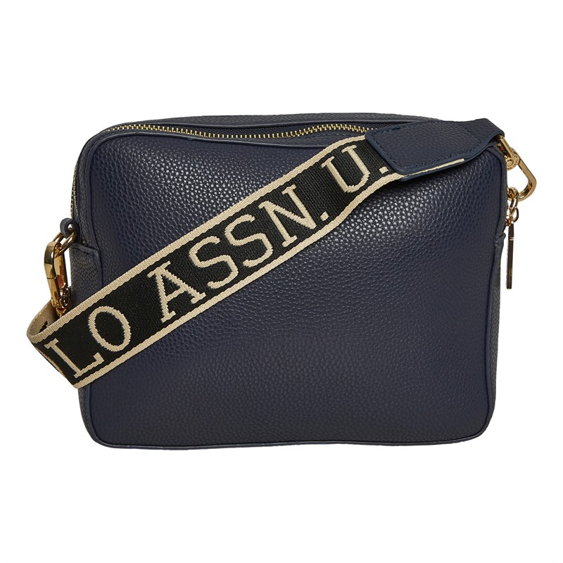 U.S. POLO ASSN. Womens Mansion Zip Crossbody Bag Navy