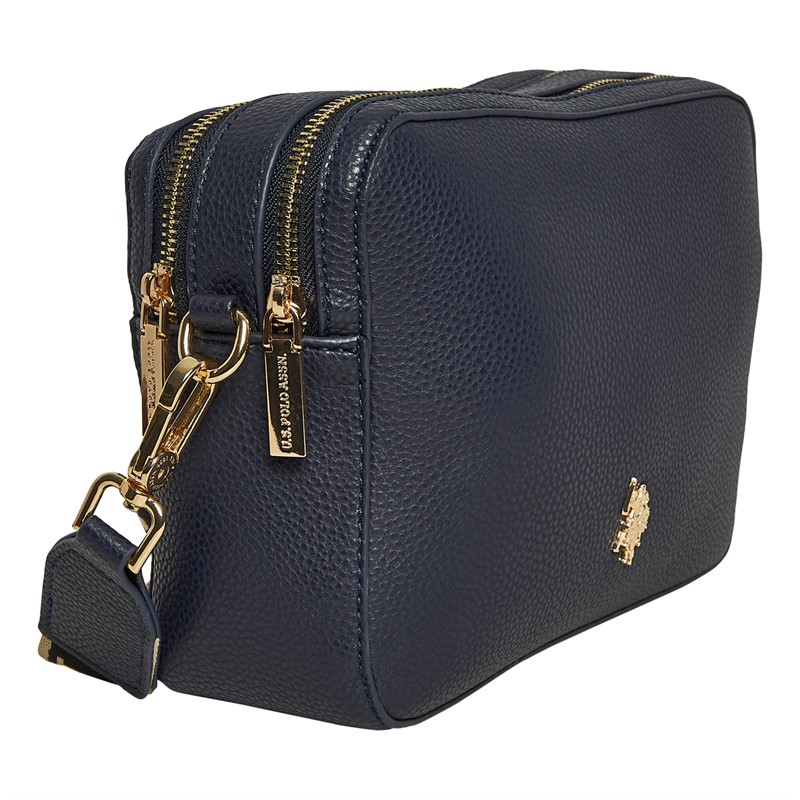 U.S. POLO ASSN. Womens Mansion Zip Crossbody Bag Navy