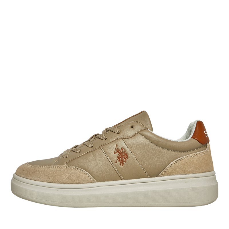 U.S. POLO ASSN. Mens Cody Trainers Light Beige