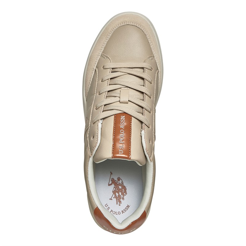 U.S. POLO ASSN. Mens Cody Trainers Light Beige