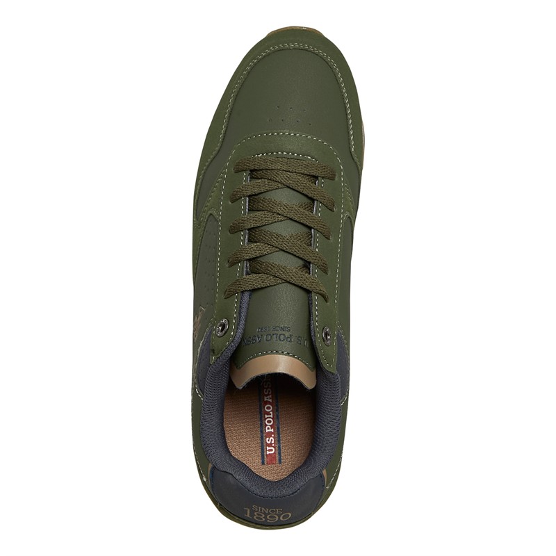 U.S. POLO ASSN. Mens Nobil Trainers Military Green