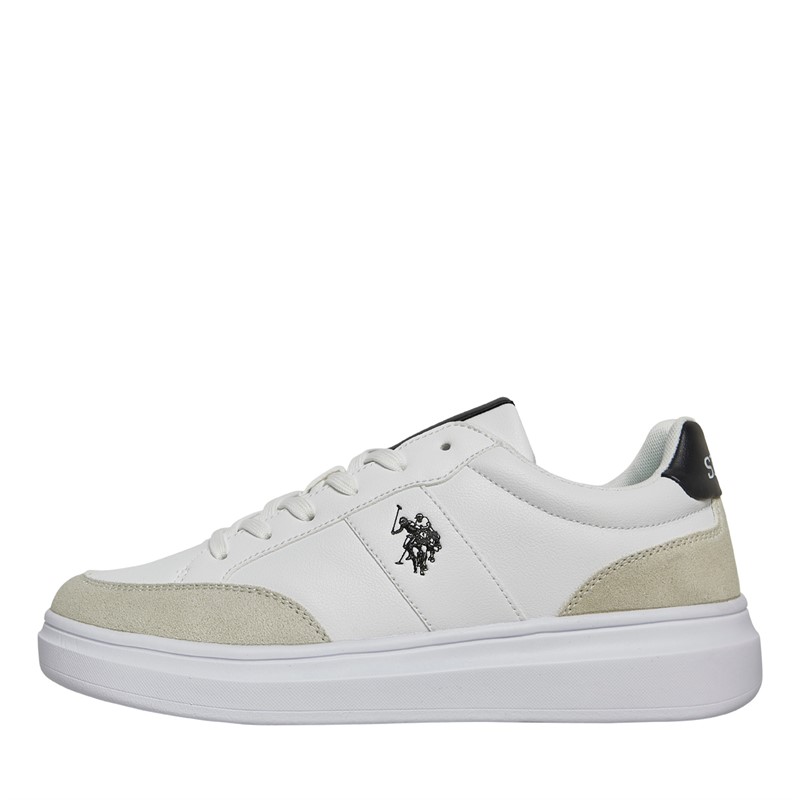 U.S. POLO ASSN. Mens Cody Trainers White/Black