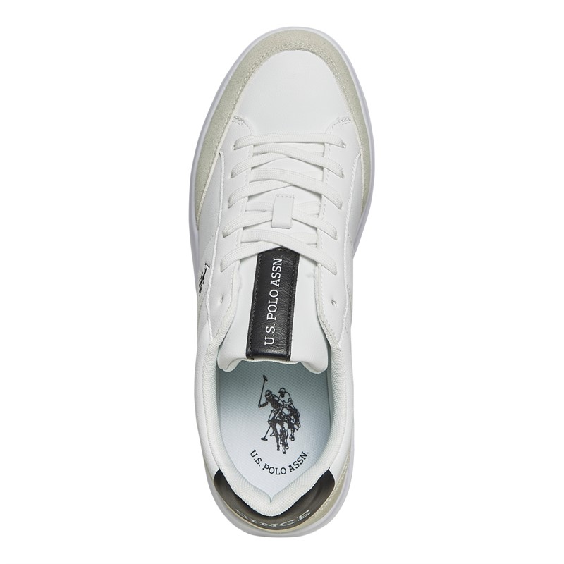 U.S. POLO ASSN. Mens Cody Trainers White/Black