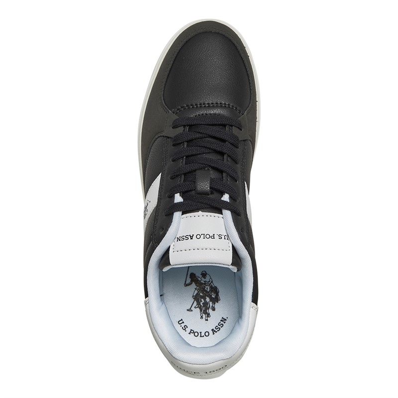 U.S. POLO ASSN. Mens Rokko Trainers Black/White