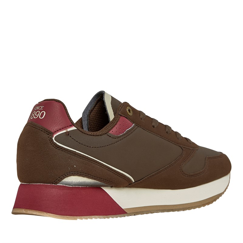 U.S. POLO ASSN. Mens Nobil Trainers Dark Brown