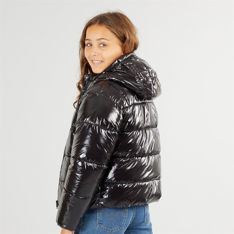 U.S. POLO ASSN. Mädchen Steppjacke Schwarz
