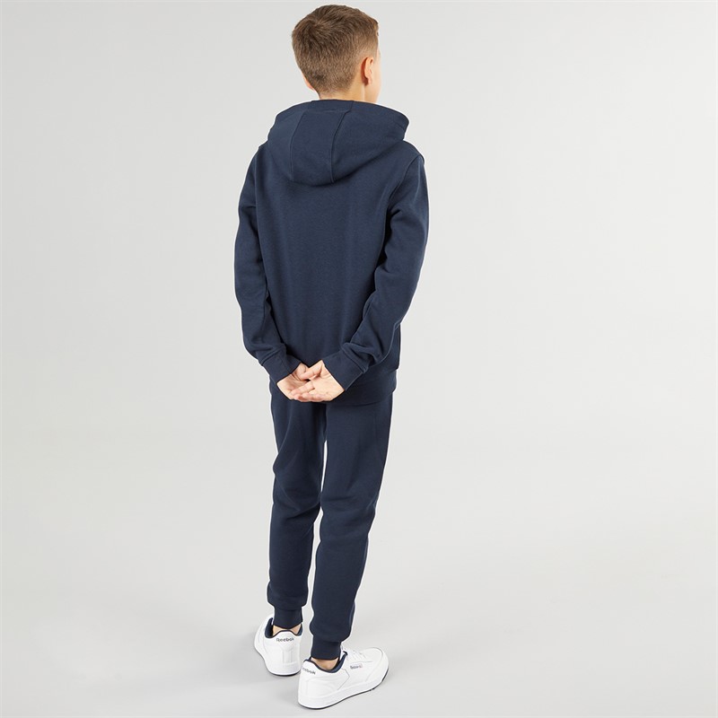 U.S. POLO ASSN. Boys Graphic Hoodie And Joggers Tracksuit Set Dark Sapphire Navy/Haute Red Dhm
