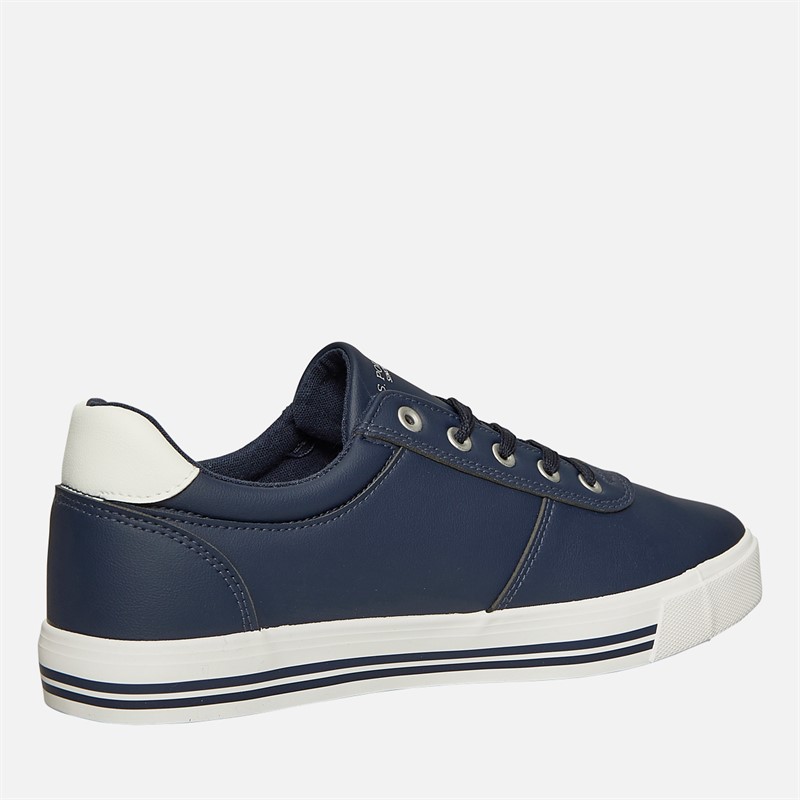U.S. POLO ASSN. Herre Bobby PU Træningssko Navy/Hvid PU