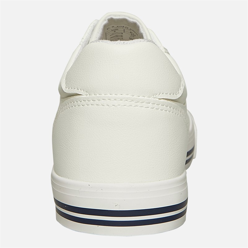 U.S. POLO ASSN. Herre Bobby PU Træningssko Hvid / Navy PU