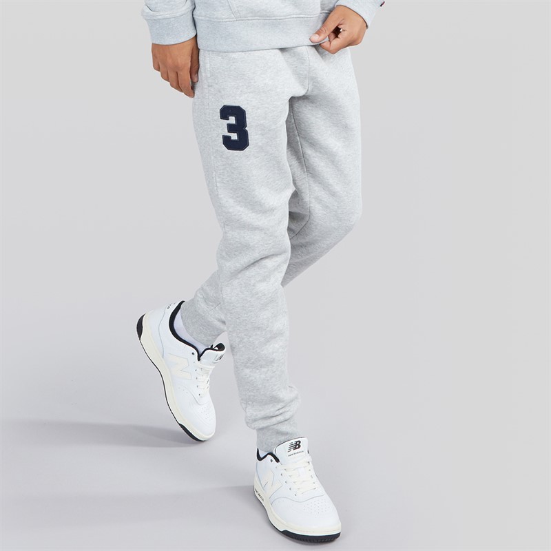 U.S. POLO ASSN. Boys Player 3 LB Joggers Mid Grey Marl