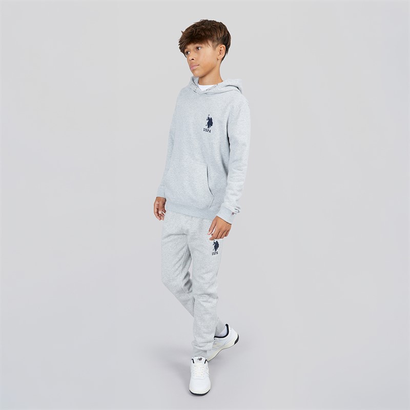 U.S. POLO ASSN. Boys Player 3 LB Joggers Mid Grey Marl