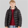 U.S. POLO ASSN. Boys Hooded Quilted Jacket Black