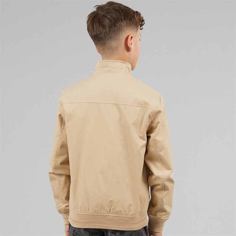 U.S. POLO ASSN. Boys Twill Harrington Jacket Cornstalk