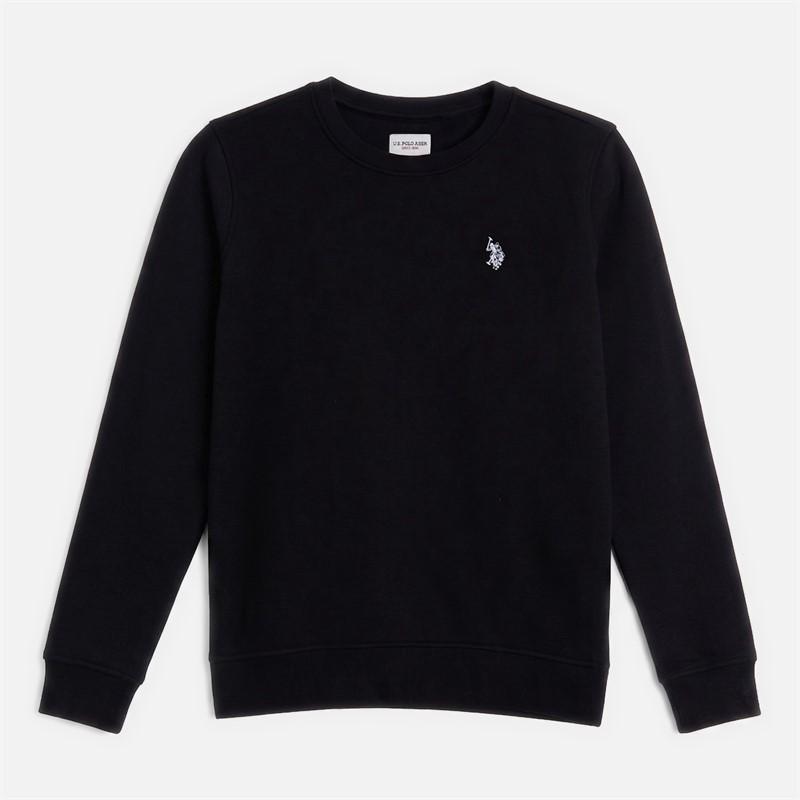 U.S. POLO ASSN. Boys Sweatshirt And Joggers Tracksuit Black/Bright White DHM Black Bright White Dhm