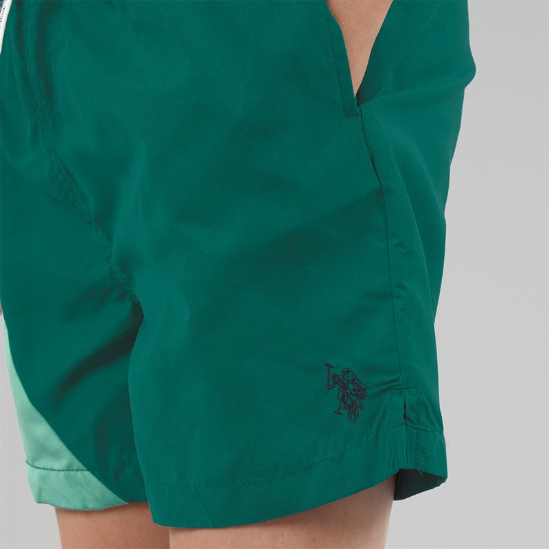U.S. POLO ASSN. Boys Cut And Sew Swim Shorts Mediterranea