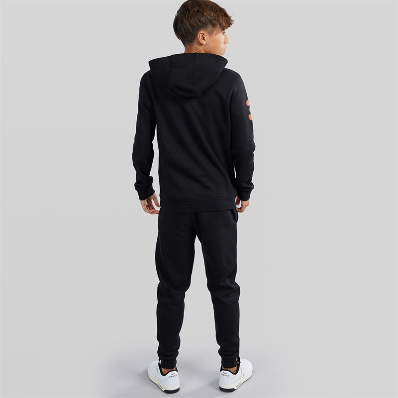 U.S. POLO ASSN. Boys Player 3 Hoodie And Joggers Tracksuit Black