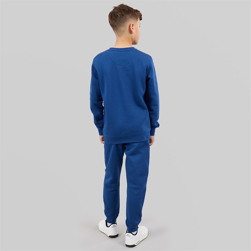 U.S. POLO ASSN. Boys Sweatshirt And Joggers Tracksuit Navy Peony