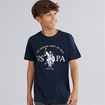 U.S. POLO ASSN. Boys Graphic T-Shirt Dark Sapphire Navy