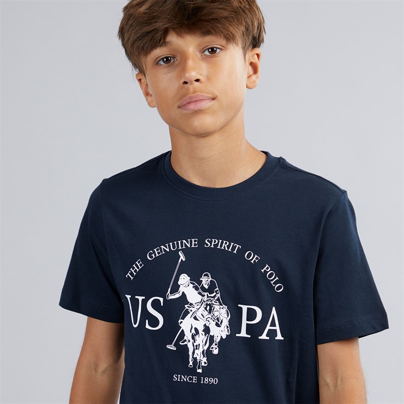 U.S. POLO ASSN. Boys Graphic T-Shirt Dark Sapphire Navy