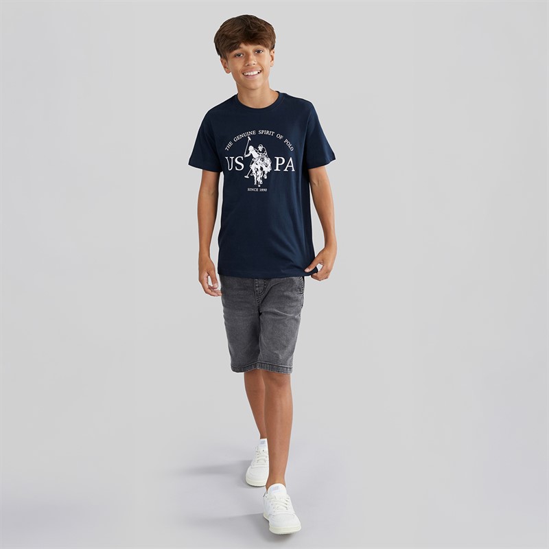 U.S. POLO ASSN. Boys Graphic T-Shirt Dark Sapphire Navy
