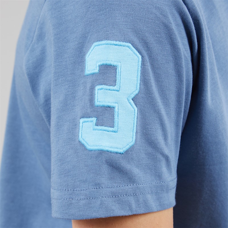 U.S. POLO ASSN. Boys Player 3 T-Shirt Blue Horizon/Air Blue Dhm