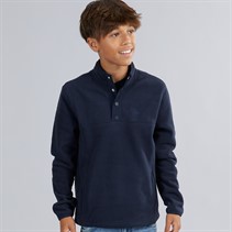 U.S. POLO ASSN. Boys DHM Polar Funnel Neck Fleece Dark Sapphire Navy