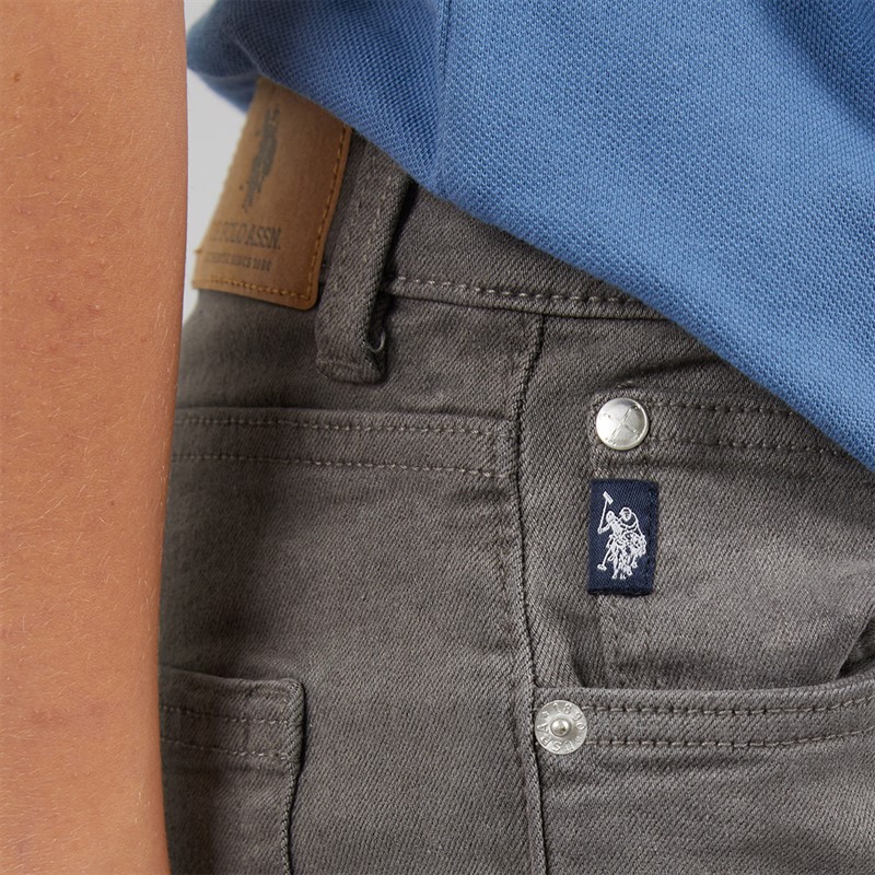 U.S. POLO ASSN. Boys Classic Fit Jeans Grey Wash
