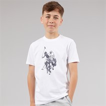 U.S. POLO ASSN. Boys DHM Graphic T-Shirt Bright White