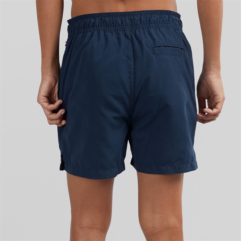 U.S. POLO ASSN. Boys Player 3 Swim Shorts Dark Sapphire Navy/Haute Red Dhm