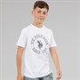 U.S. POLO ASSN. Boys Circle Print T-Shirt Bright White