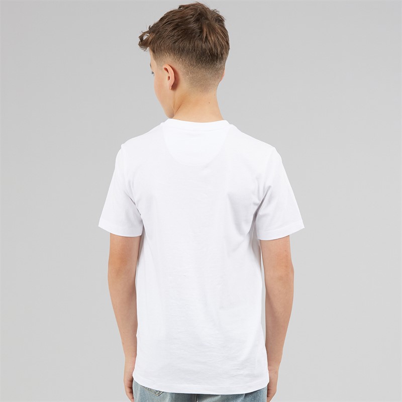 U.S. POLO ASSN. Boys Circle Print T-Shirt Bright White