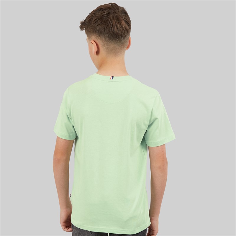 U.S. POLO ASSN. Boys DHM T-Shirt Aqua Foam