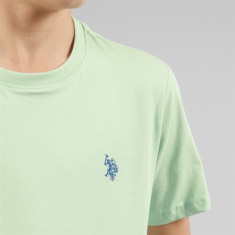 U.S. POLO ASSN. Boys DHM T-Shirt Aqua Foam