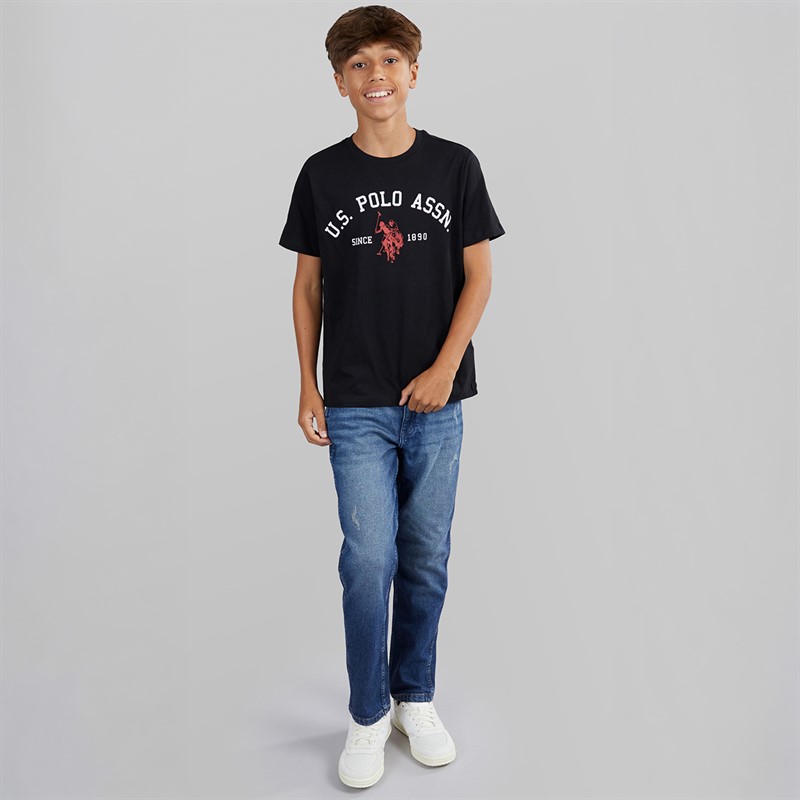 U.S. POLO ASSN. Boys Signature Arch T-Shirt Black