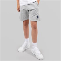 U.S. POLO ASSN. Boys DHM LB Sweat Shorts Mid Grey Marl