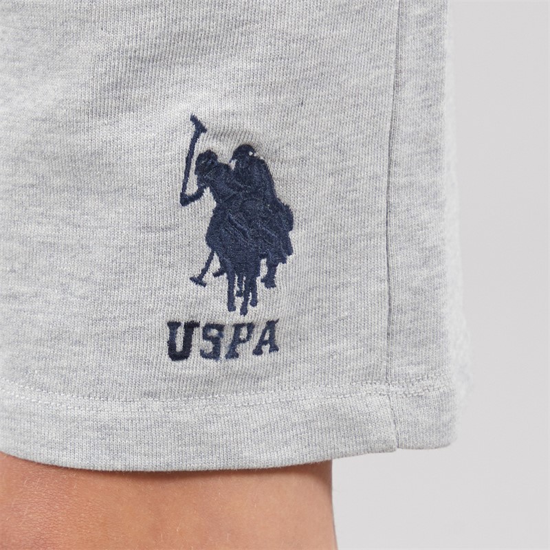 U.S. POLO ASSN. Boys DHM LB Sweat Shorts Mid Grey Marl