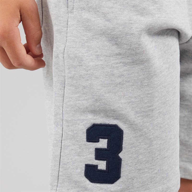 U.S. POLO ASSN. Boys DHM LB Sweat Shorts Mid Grey Marl