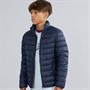 U.S. POLO ASSN. Boys Lightweaight Quilted Jacket Dark Sapphire Navy/Haute Red Dhm