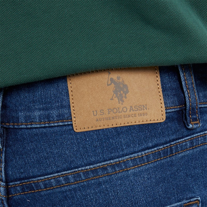 U.S. POLO ASSN. Boys Classic Fit Jeans Dark Wash