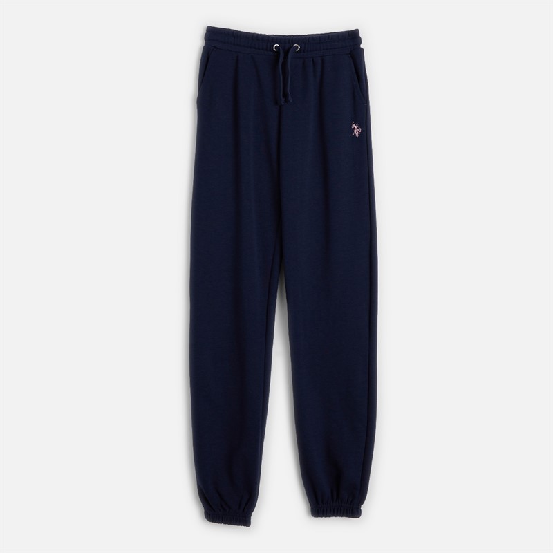 U.S. POLO ASSN. Girls Zip Hoodie And Relaxed Joggers Set Navy Iris