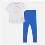 U.S. POLO ASSN. Girls Graphic Oversized T-Shirt And Leggings Set Strong Blue