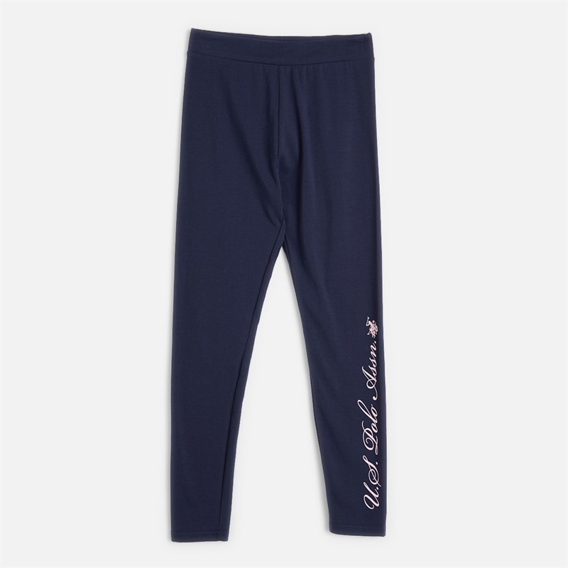 U.S. POLO ASSN. Girls Boxy Sweatshirt And Leggings Set Crystal Rose
