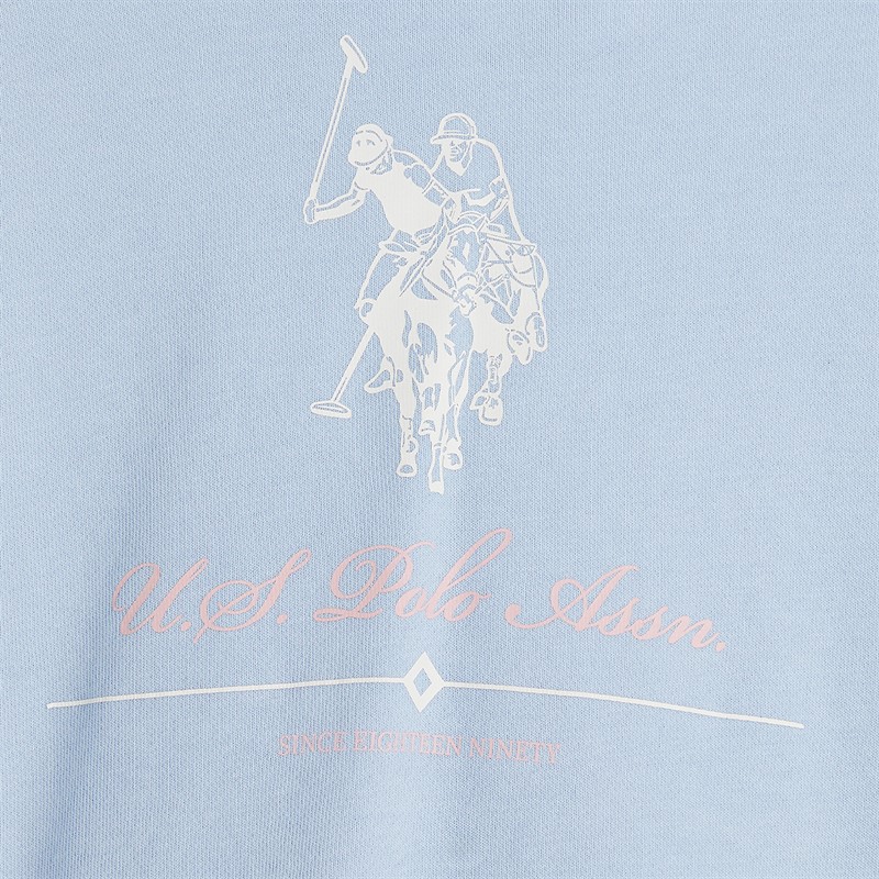 U.S. POLO ASSN. Girls Hoodie And Joggers Set Windsurfer
