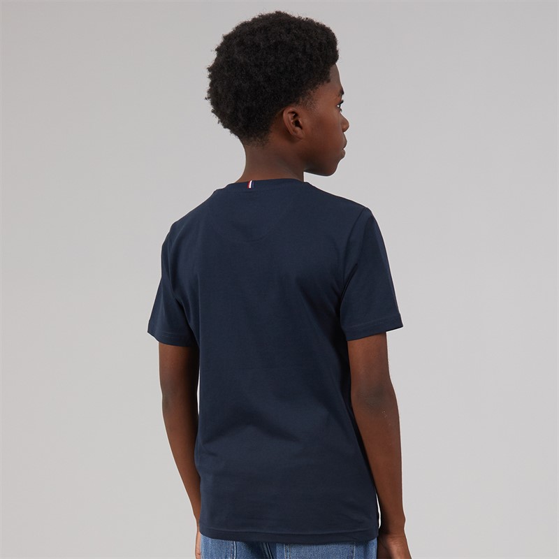 U.S. POLO ASSN. Boys T-Shirt Dark Sapphire Navy/Haute Red Dhm