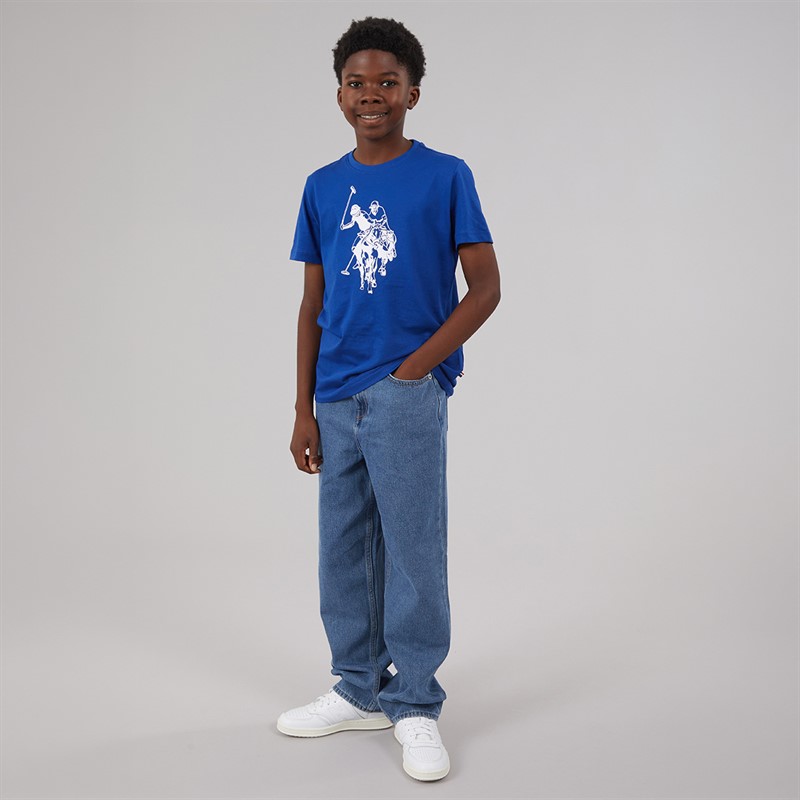 U.S. POLO ASSN. Boys Graphic T-Shirt Sodalite Blue